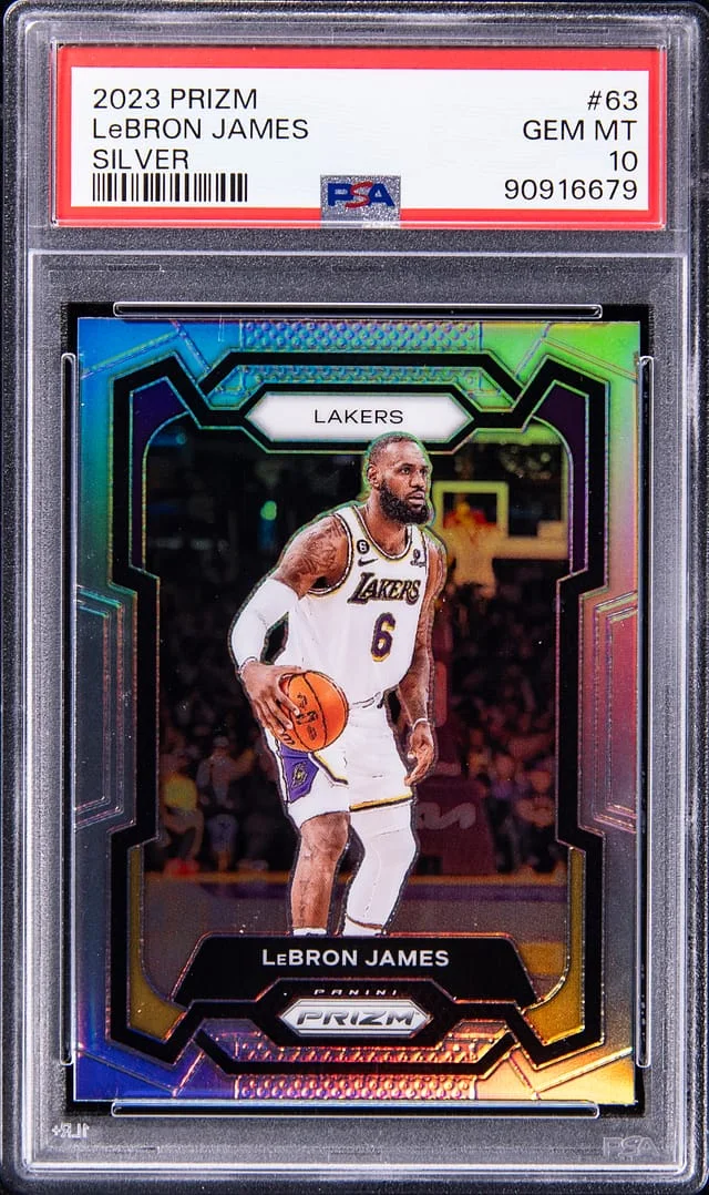 2023-24 Panini Prizm LeBron James Silver #63 card image
