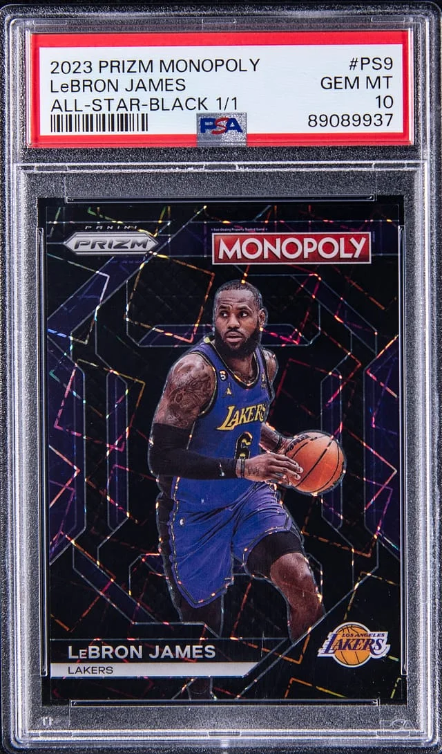 2023-24 Panini Prizm LeBron James Monopoly All-Star Purple #PS9 card image