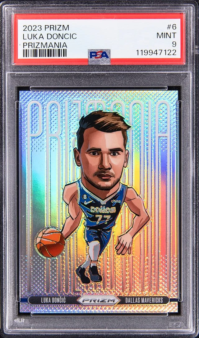 2023-24 Panini Prizm Luka Doncic Prizmania #6 card image