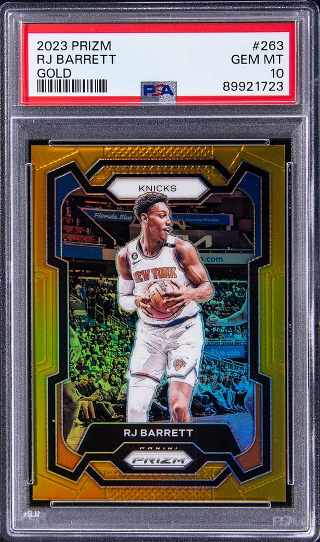 2023-24 Panini Prizm RJ Barrett Gold #263 card image
