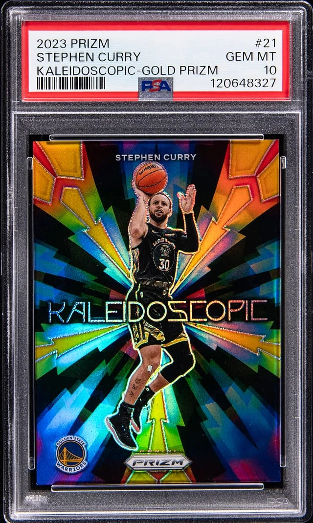 2023-24 Panini Prizm Stephen Curry Kaleidoscopic Fast Break #21 card image