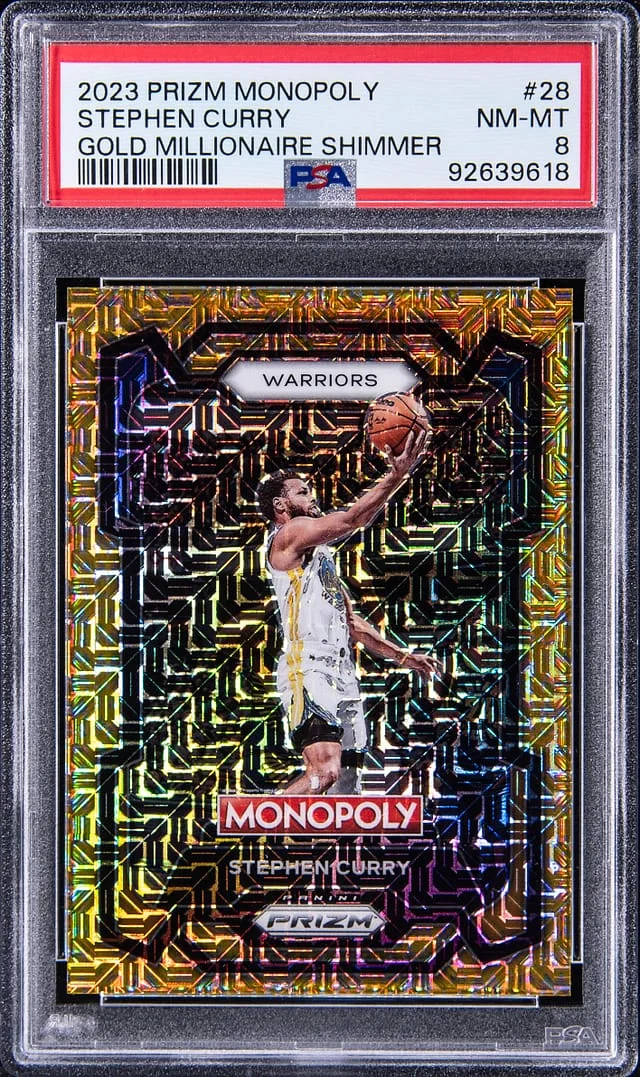 2023-24 Panini Prizm Stephen Curry Monopoly #28 card image