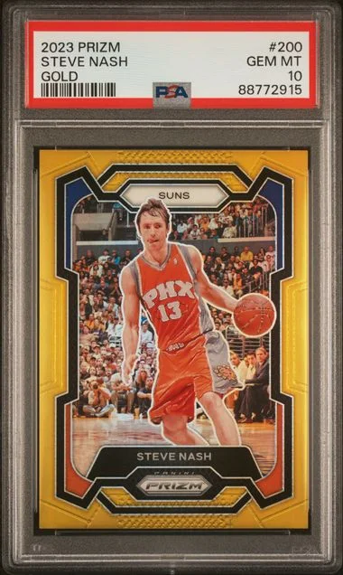 2023-24 Panini Prizm Steve Nash Gold #200 card image