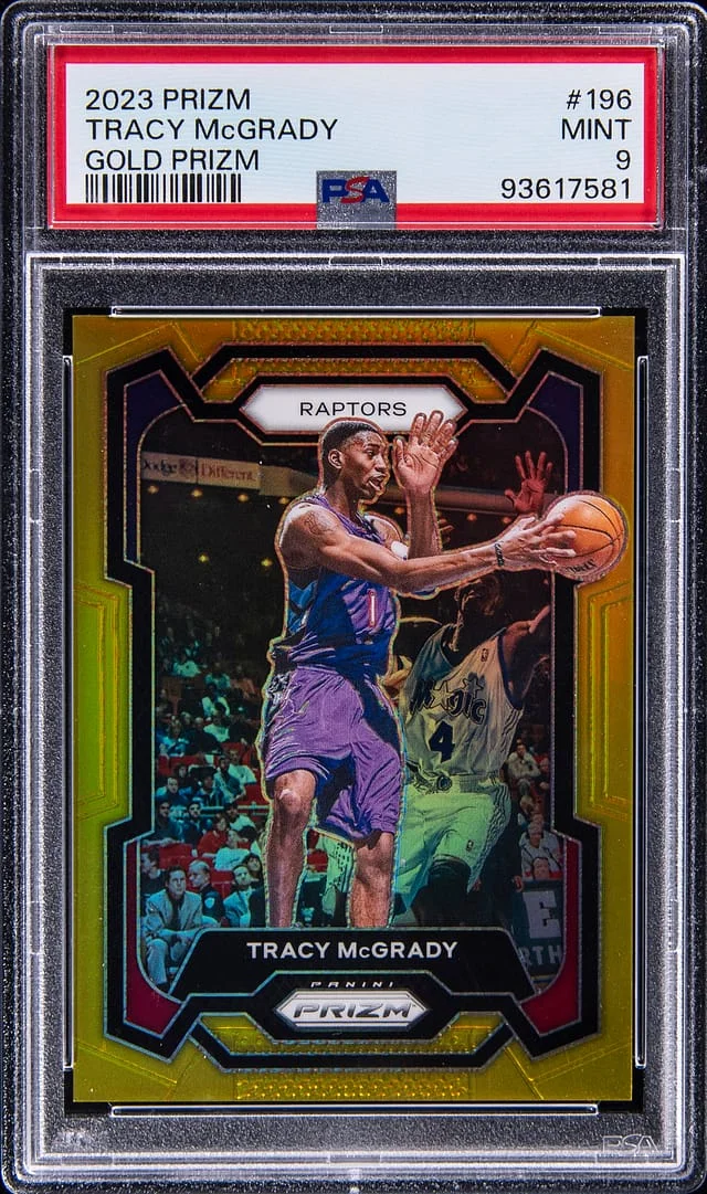 2023-24 Panini Prizm Tracy McGrady Gold Prizm #196 card image