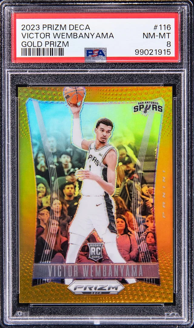 2023-24 Panini Prizm Victor Wembanyama Deca Gold Prizm #116 card image