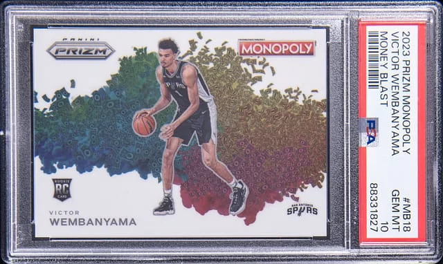 2023-24 Panini Prizm Victor Wembanyama Monopoly Money Blast #MB-18 card image