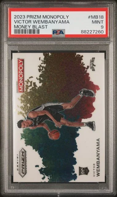 2023-24 Panini Prizm Victor Wembanyama Monopoly Money Blast #MB18 card image
