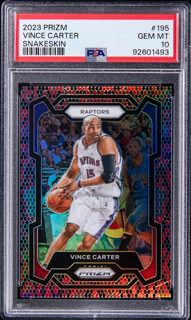 2023-24 Panini Prizm Vince Carter Snakeskin #195 card image