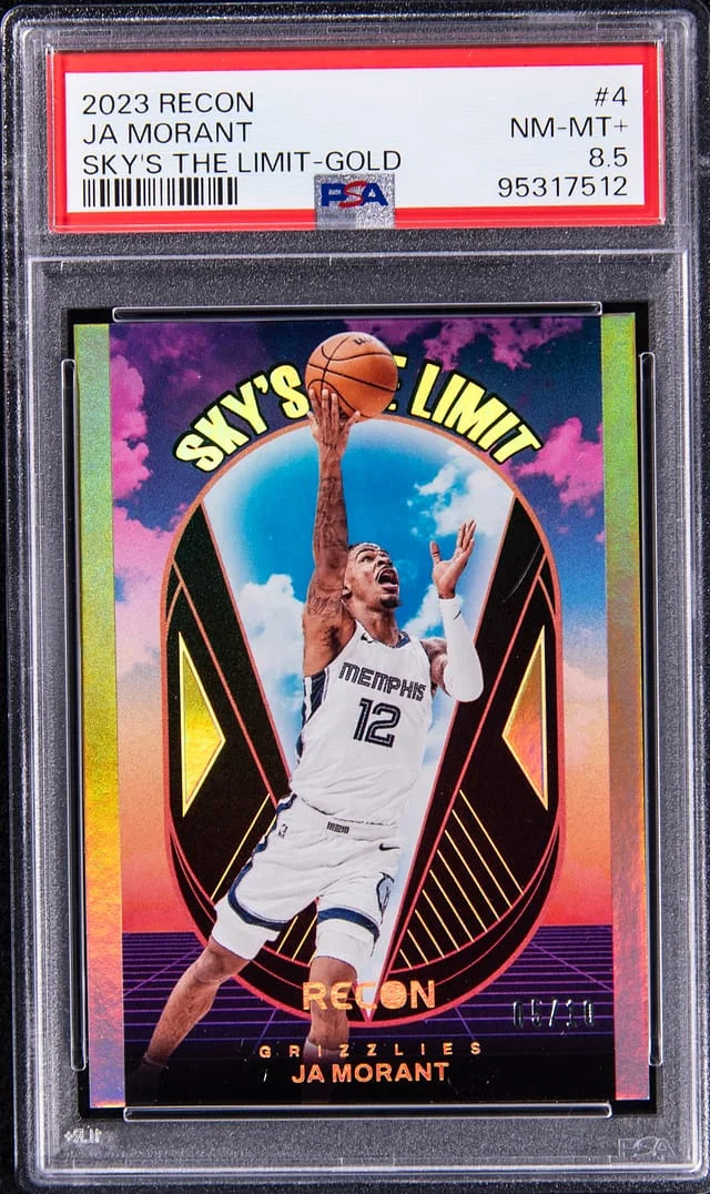 2023-24 Panini Recon Ja Morant Sky's The Limit Gold #4 card image