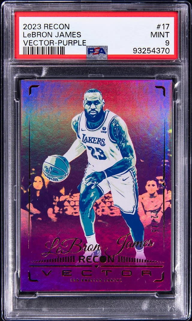 2023-24 Panini Recon LeBron James Vector-Purple #17 card image
