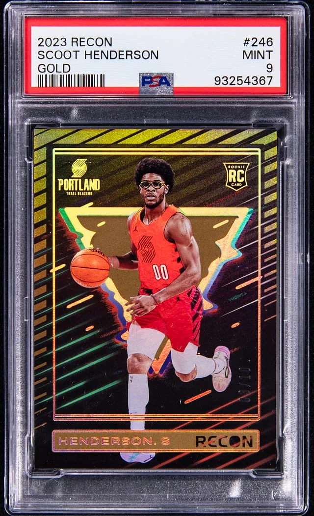 2023-24 Panini Recon Scoot Henderson Gold #246 card image