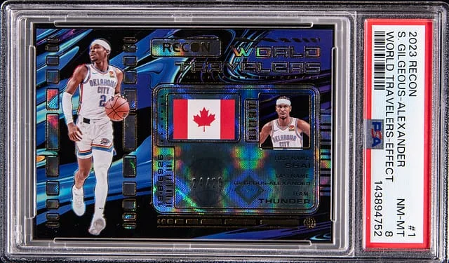 2023-24 Panini Recon Shai Gilgeous-Alexander World Travelers Effect #1 card image