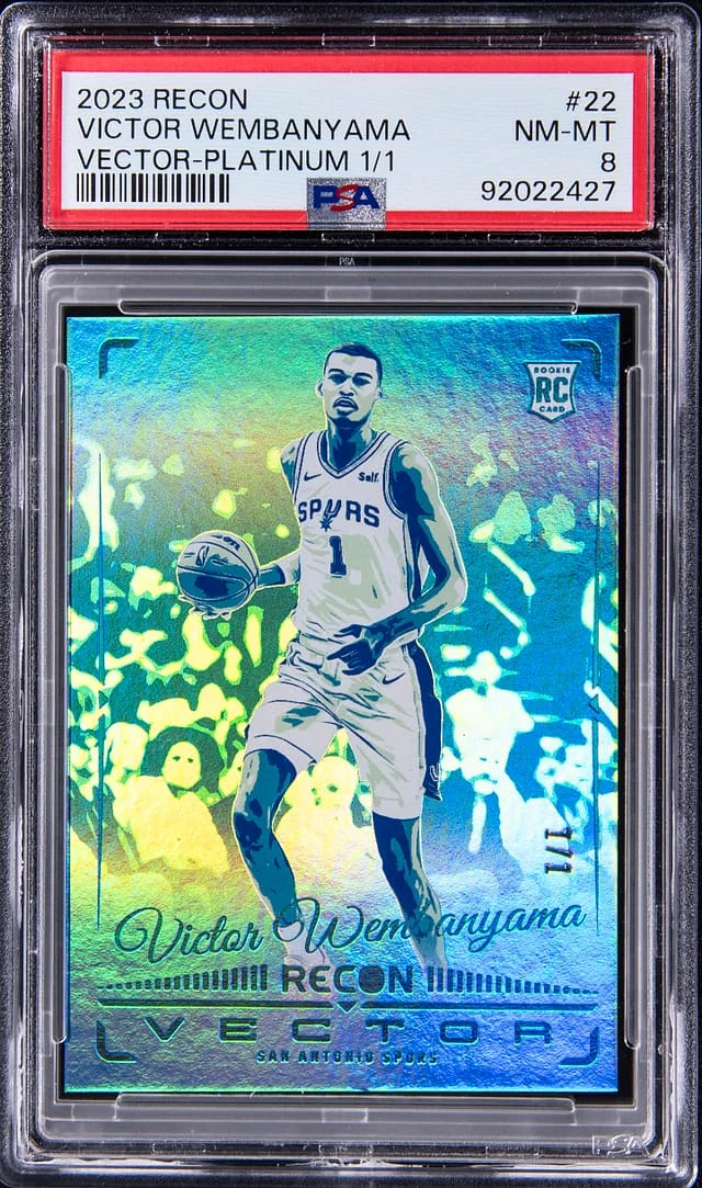 2023-24 Panini Recon Victor Wembanyama Vector #22 card image