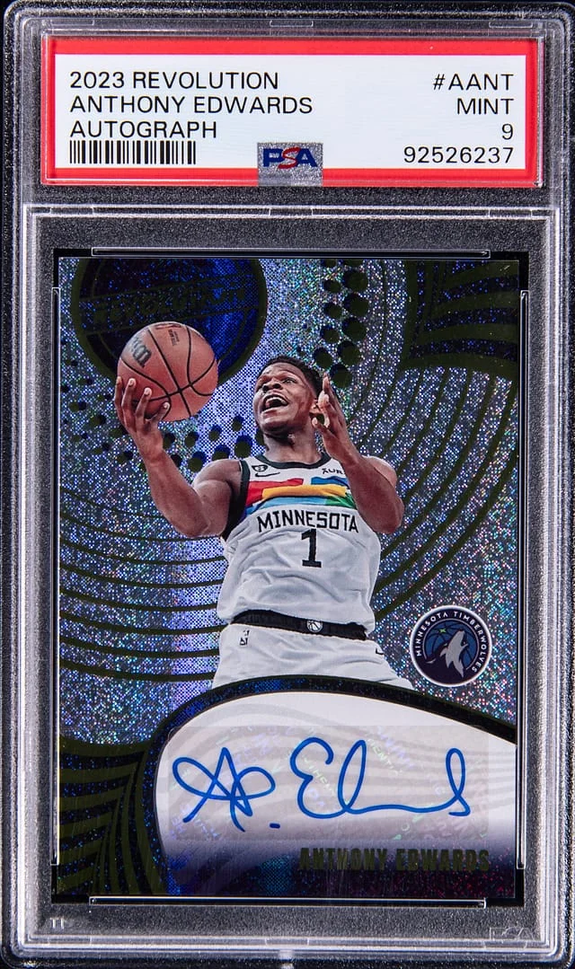 2023-24 Panini Revolution Anthony Edwards Autograph #A-ANT card image