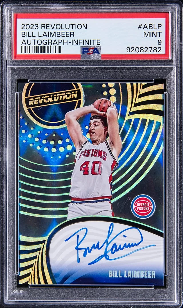 2023-24 Panini Revolution Bill Laimbeer Autograph Infinite #ABLP card image