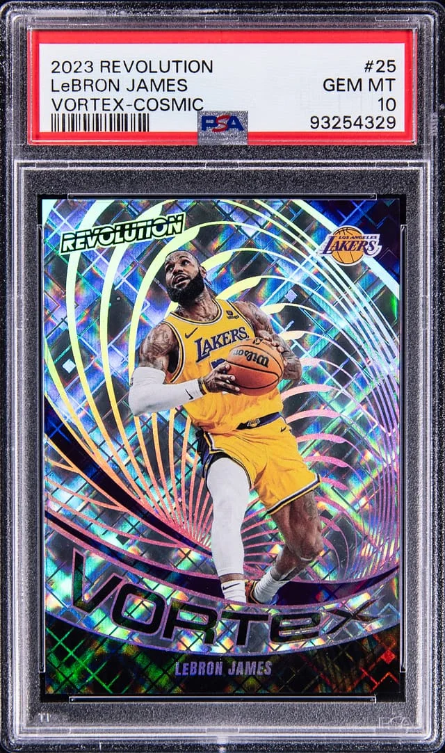 2023-24 Panini Revolution LeBron James Vortex-Cosmic #25 card image