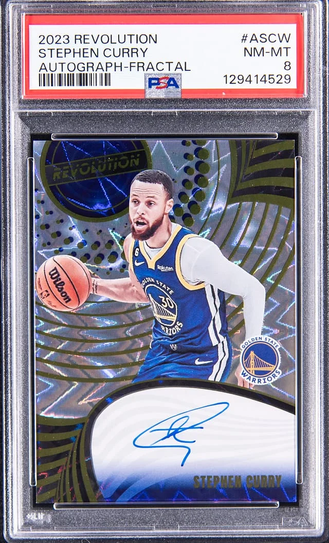 2023-24 Panini Revolution Stephen Curry Autograph Asia #A-SCW card image