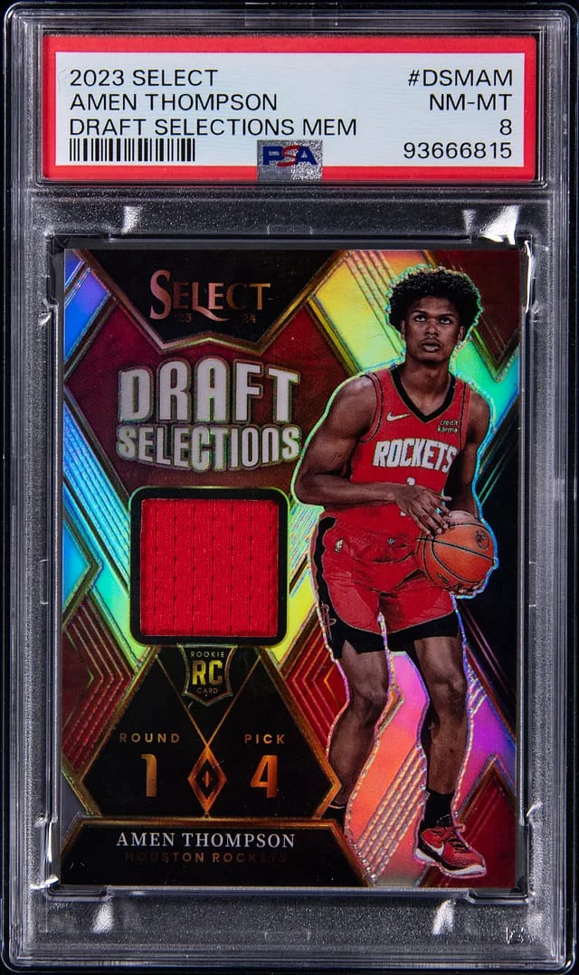 2023-24 Panini Select Amen Thompson Draft Selections Memoarbilia #DSM-AM card image