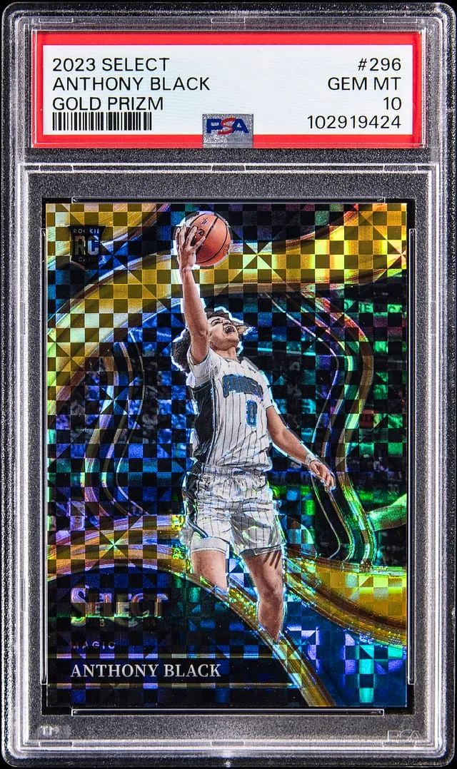 2023-24 Panini Select Anthony Gold Prizm #296 card image