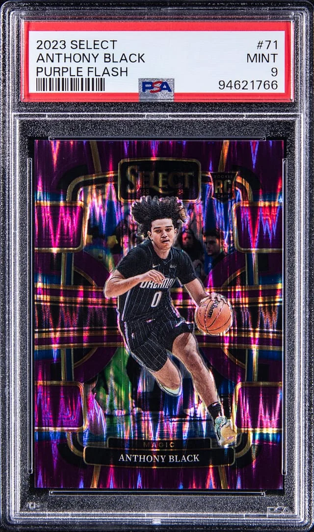 2023-24 Panini Select Anthony Purple Flash #71 card image