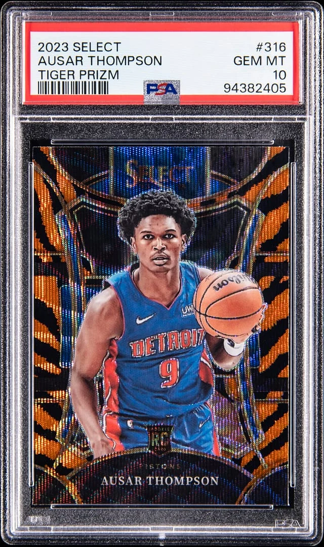 2023-24 Panini Select Ausar Thompson Tiger Prizm #316 card image