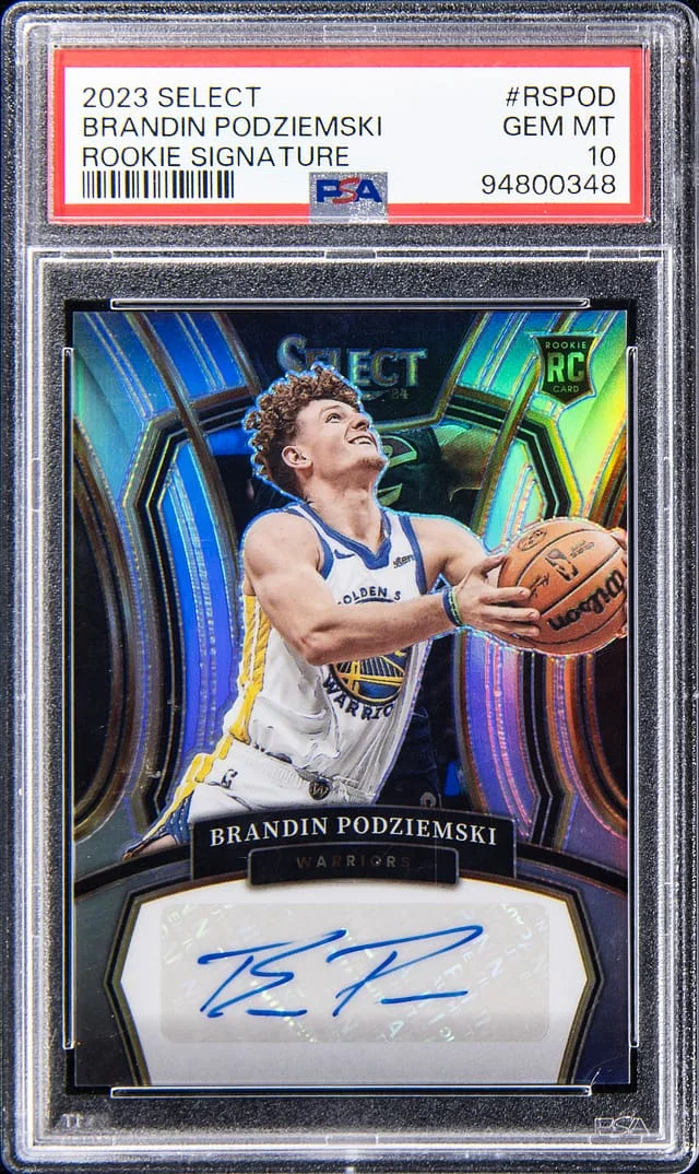 2023-24 Panini Select Brandin Podziemski Signature #RS-POD card image