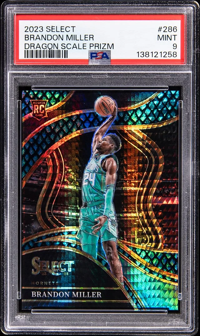 2023-24 Panini Select Brandon Miller Dragon Scale Prizm #286 card image
