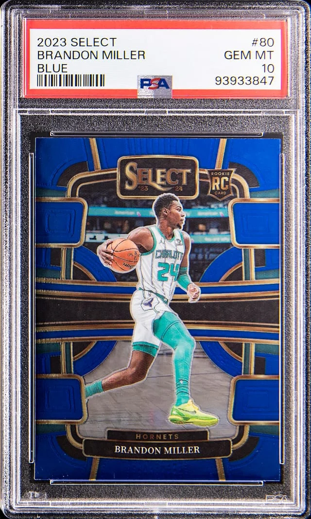 2023-24 Panini Select Brandon Miller Blue #80 card image