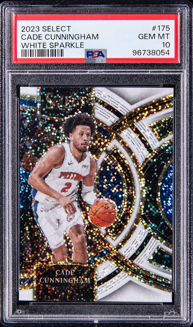 2023-24 Panini Select Cade Cunningham White Sparkle #175 card image