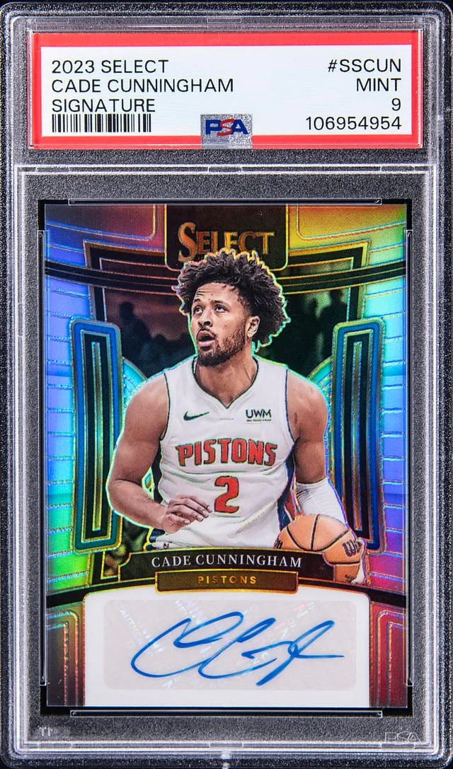 2023-24 Panini Select Cade Cunningham Signature #SS-CUN card image