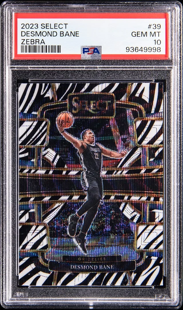 2023-24 Panini Select Desmond Bane Zebra #39 card image