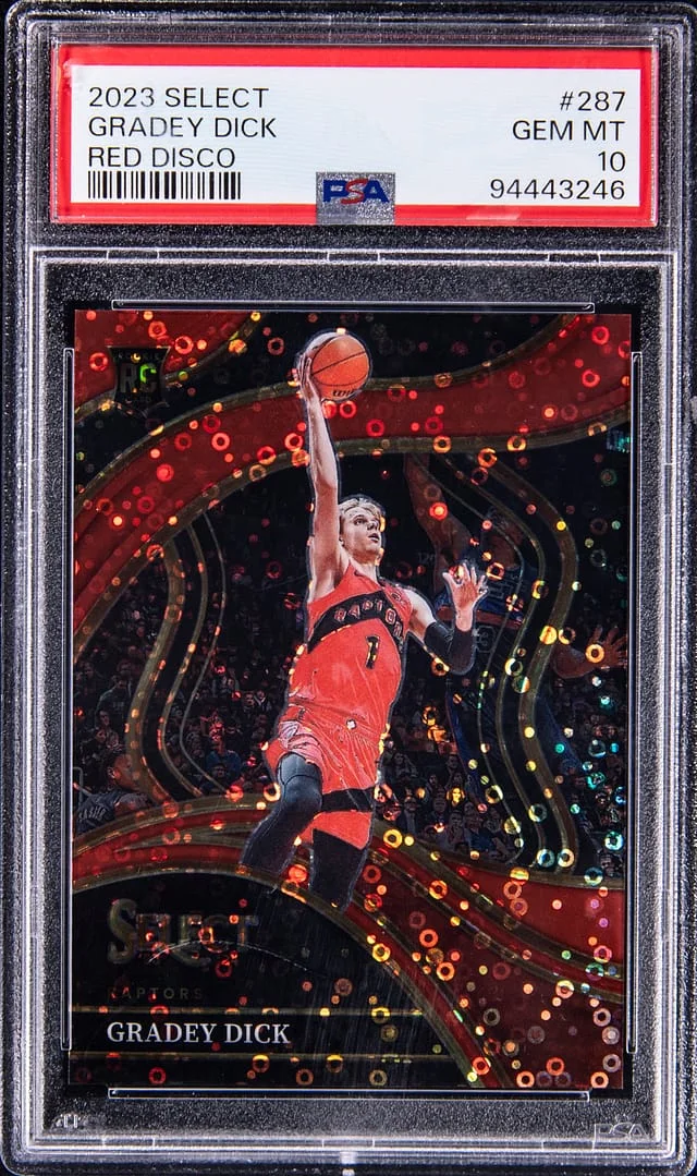 2023-24 Panini Select Gradey Dick Red Disco #287 card image