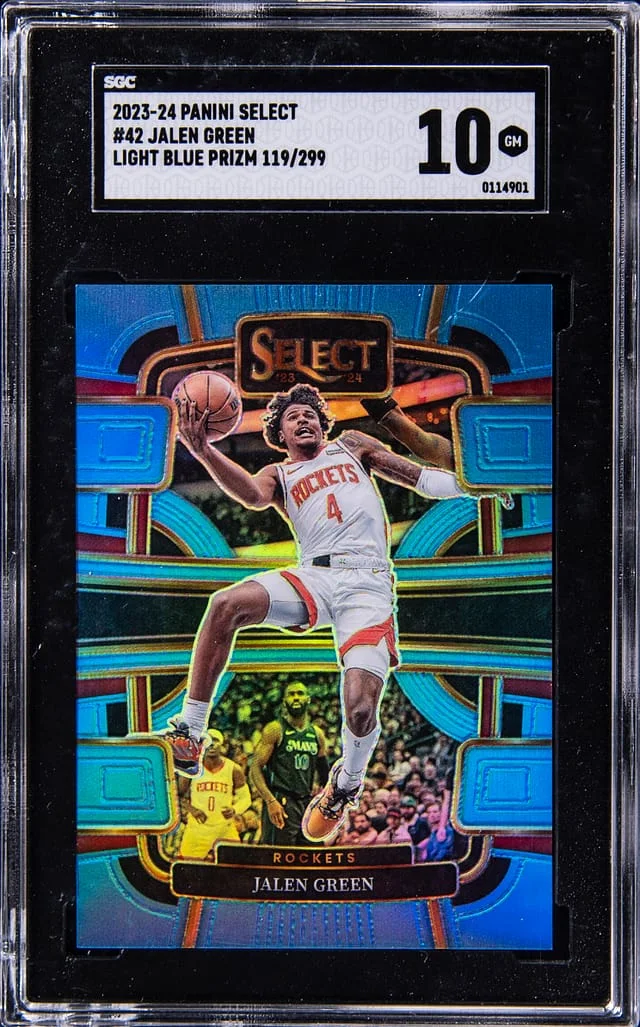 2023-24 Panini Select Jalen Light Blue Prizm #42 card image