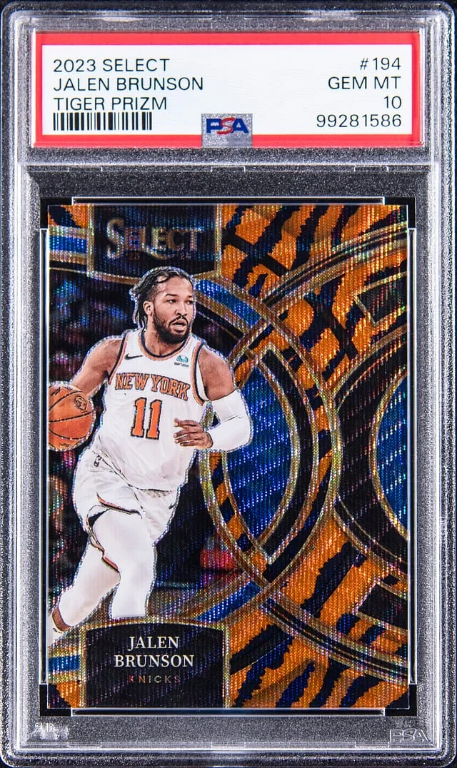 2023-24 Panini Select Jalen Brunson Tiger Prizm #194 card image