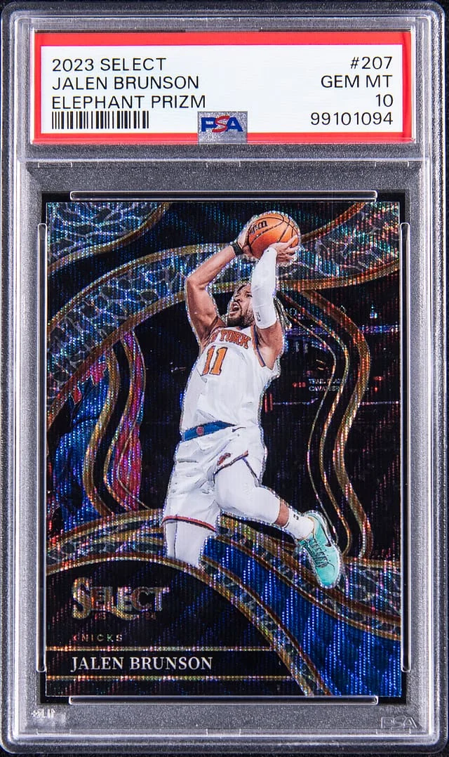 2023-24 Panini Select Jalen Brunson Elephant Prizm #207 card image