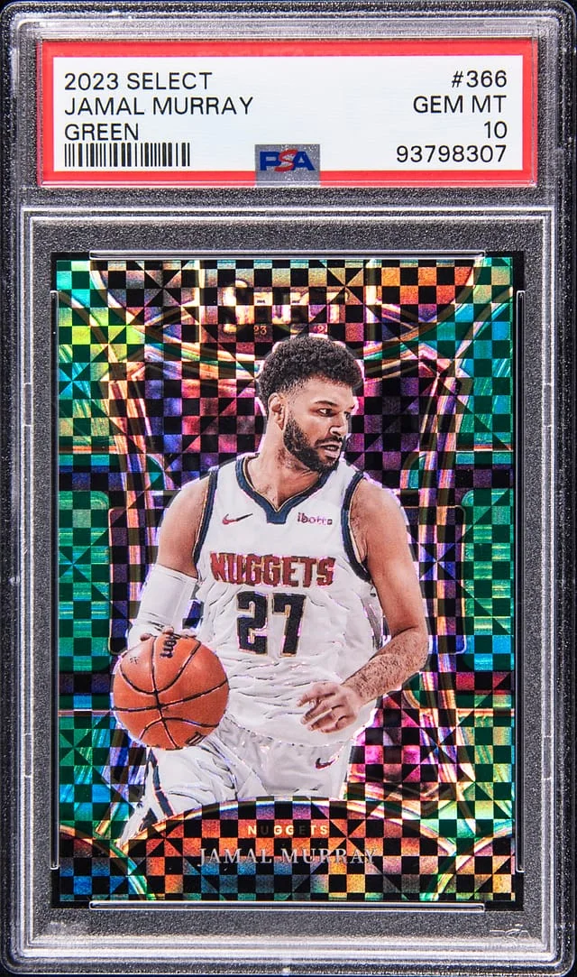 2023-24 Panini Select Jamal Murray Green Prizm #366 card image