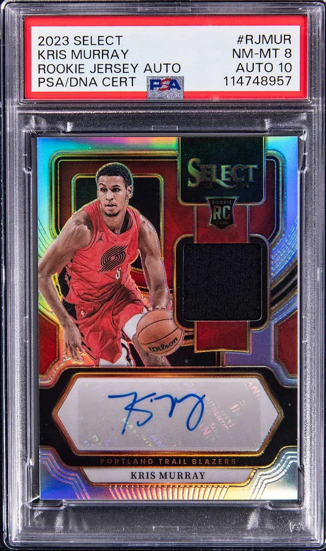 2023-24 Panini Select Kris Murray Jersey Autograph #RJ-MUR card image