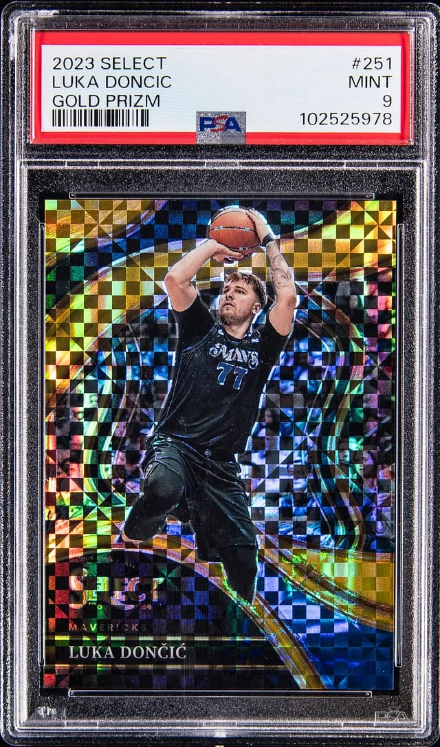2023-24 Panini Select Luka Doncic Courtside Gold Prizm #251 card image
