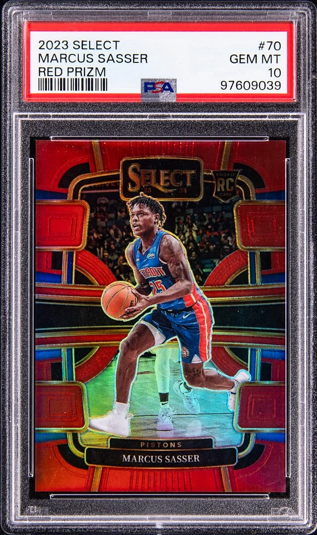 2023-24 Panini Select Marcus Sasser Red Prizm #70 card image