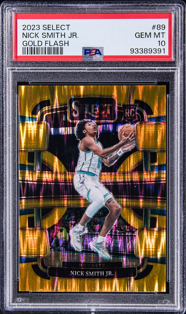 2023-24 Panini Select Nick Smith Jr Gold Flash #89 card image
