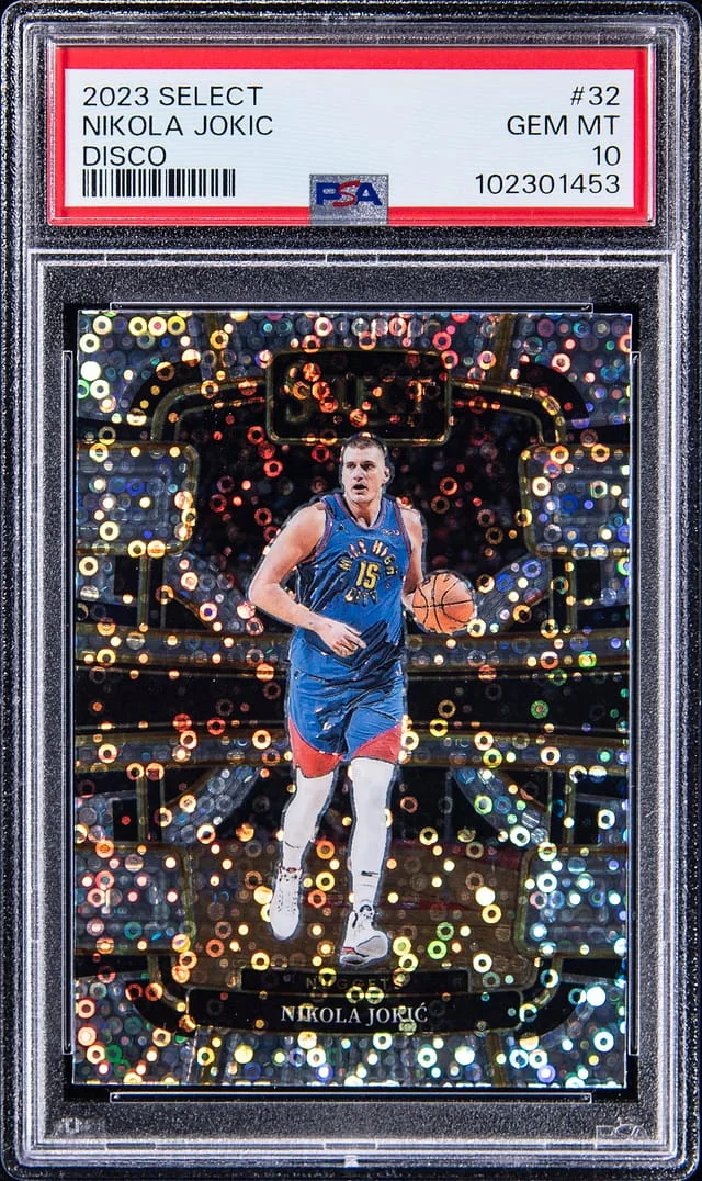 2023-24 Panini Select Nikola Jokic Red Cracked Ice Prizm #32 card image