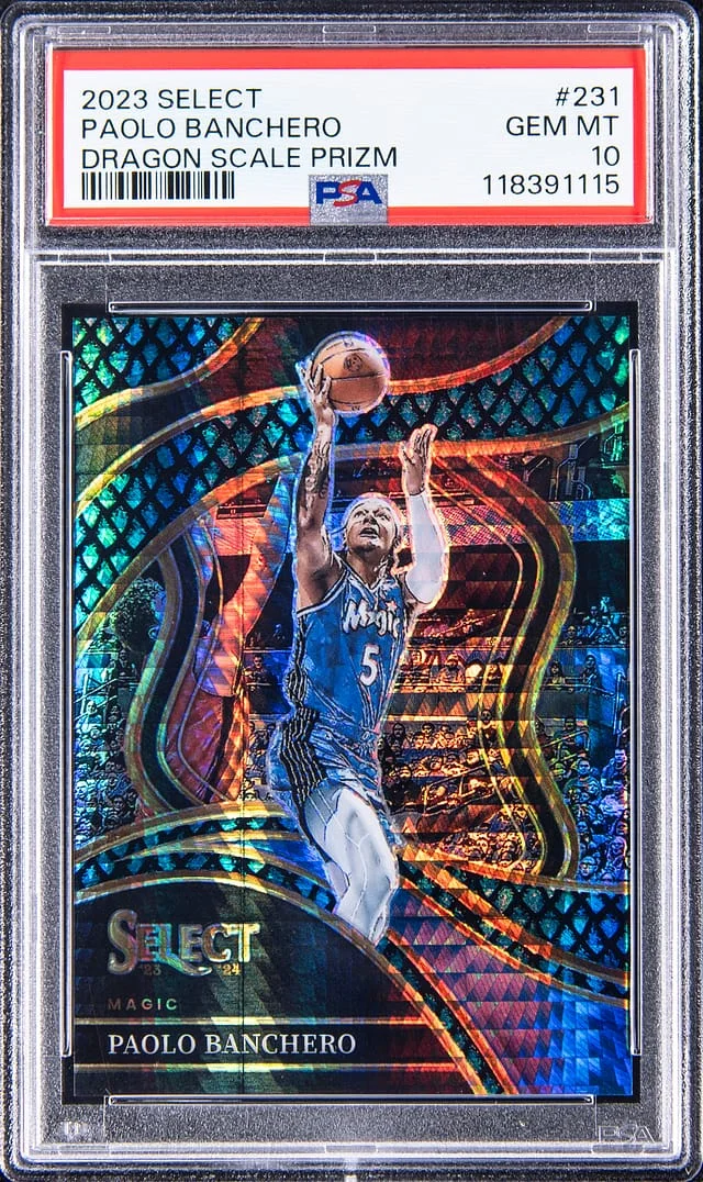 2023-24 Panini Select Paolo Banchero Dragon Scale Prizm #231 card image