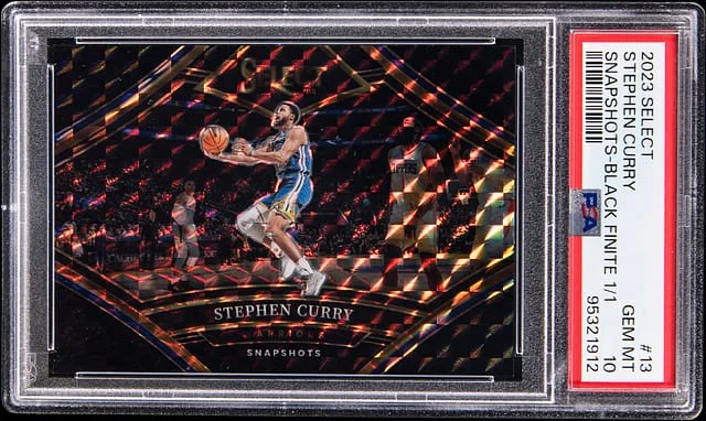 2023-24 Panini Select Stephen Curry Snapshots Black Finite #13 card image