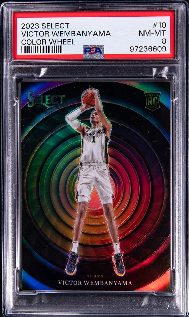 2023-24 Panini Select Victor Wembanyama Color Wheel #10 card image