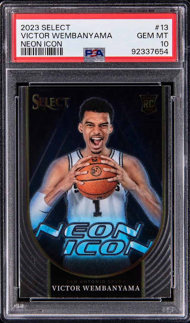 2023-24 Panini Select Victor Wembanyama Future Tie-Dye Prizm #13 card image