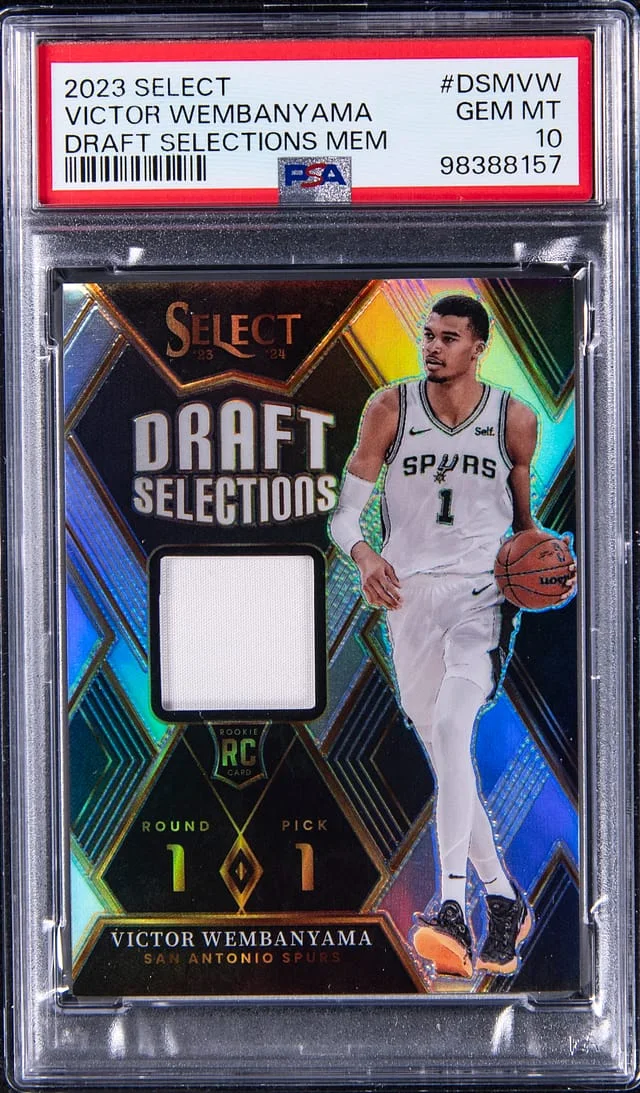 2023-24 Panini Select Victor Wembanyama Draft Selections Memorabilia #DSMVW card image