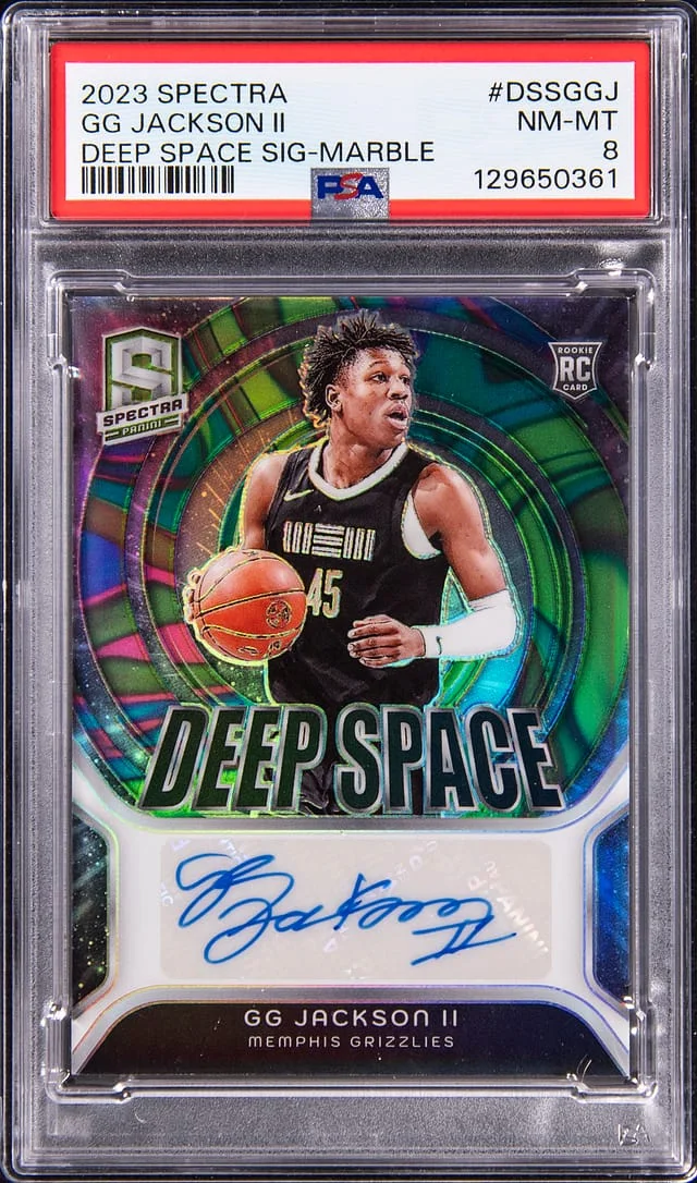 2023-24 Panini Spectra GG Jackson II Deep Space Signature Marble #DSS-GGJ card image