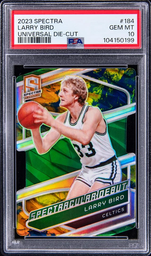 2023-24 Panini Spectra Larry Bird Universal Die-Cut #184 card image