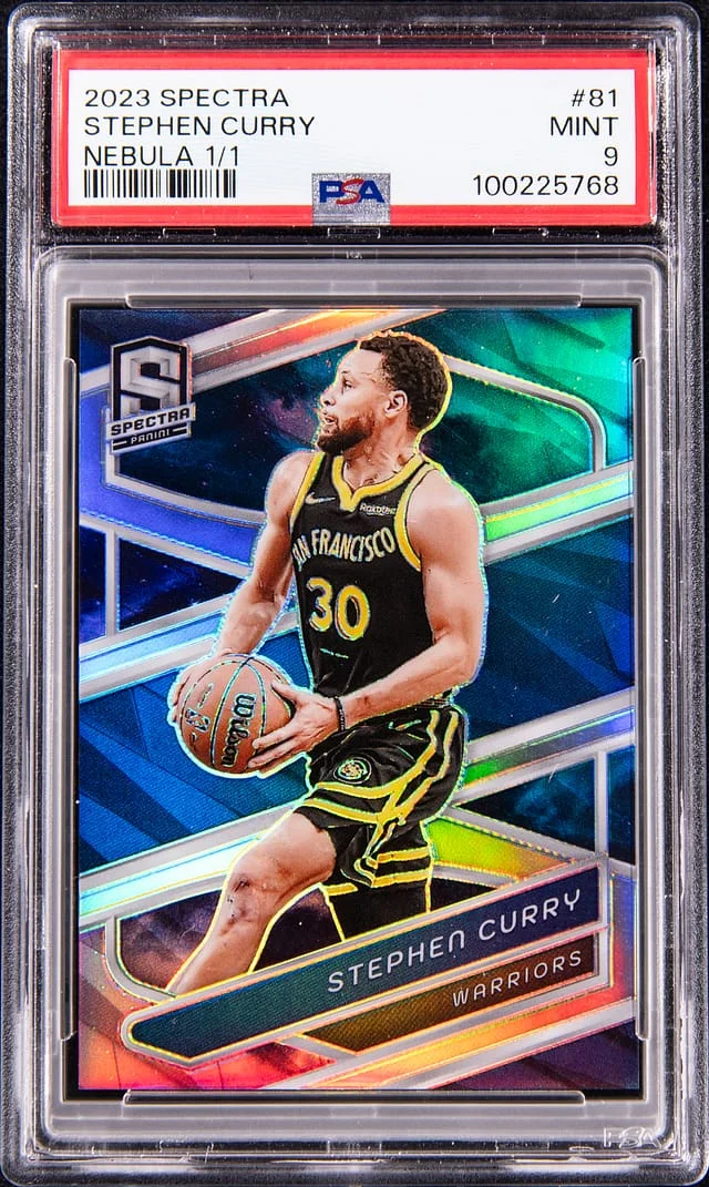 2023-24 Panini Spectra Stephen Curry Nebula #81 card image