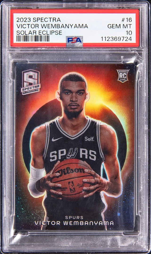 2023-24 Panini Spectra Victor Wembanyama Solar Eclipse #16 card image